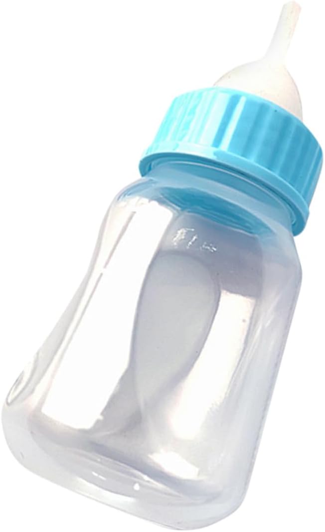 2Pcs Kitten Feeding Bottles Small Pet Nursing Bottle with Plastic Material for Newborn Puppies and Kittens Easy to Use Portable and Leak-Resistant Design