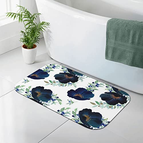 Blueberry Fields Tapis de Sol Terre de Diatomée Tapis de Bain Absorbant Antidérapant Bain Douche Tapis Tapis 40X60cm Cover