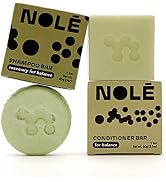 NOLE Solid Shampoo and Conditioner Bar Set - Rosemary Mint for Dandruff and Balance, Mends Hair f...