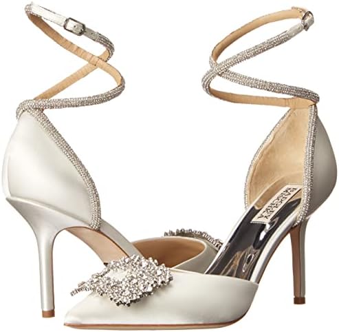 Badgley Mischka Women's Saint Pump, Soft White, 9 | Image 6