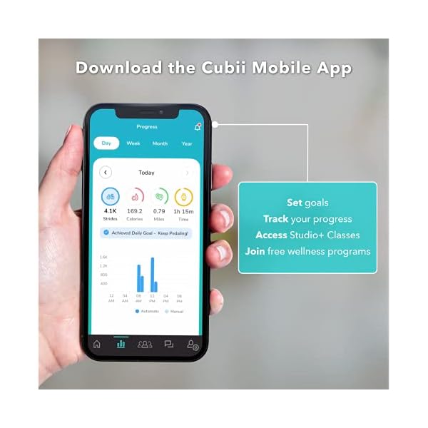 Cubii JR2, Under Desk Elliptical, Under Desk Bike Pedal Exerciser, Seated Elliptical, Work from Home Fitness, Mini Elliptical Machines for Home Use, Cubii Exerciser for Seniors, Desk Exercise, Green