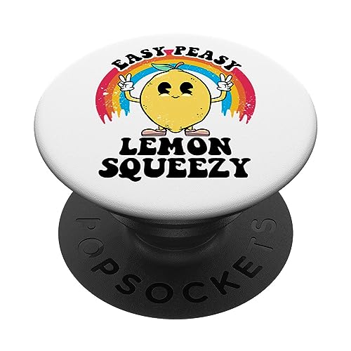 Easy Peasy Limonada Squeezy Ceo Funny Lemon Limonada PopSockets PopGrip Intercambiable
