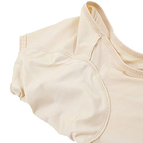 #N/A 2 pacotes de camisetas reutilizáveis laváveis à prova de suor com almofada de suor nas axilas G
