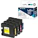 Produktbild LCL Kompatibel Tintenpatrone GC-31 GC31 GC31K GC31C GC31M GC31Y Pigment (1Schwarz 1Cyan 1Magenta 1Gelb) Ersatz für Ricoh e2600 e3300 e3300N e3350N e5050N e5500 E5550n GX 3300 s 3350 GX e n