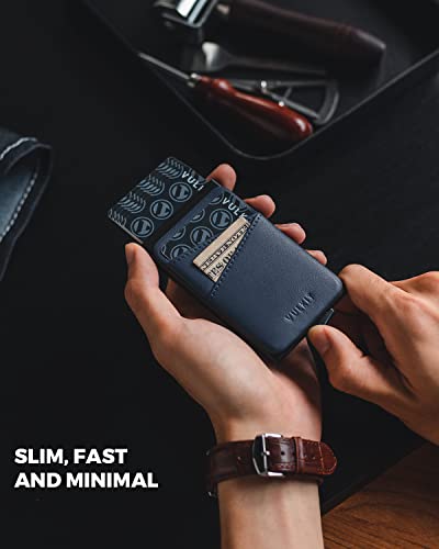 VULKIT Cardholder Wallet for Men Metal Wallets with RFID Blocking Layer Slim Minimalist Aluminum Wallet with Pop up Quick Card Access Business Card Holder, Holds up to 7 Cards2