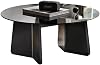 Coffeetable All Solid Wood Coffee Table Modern Minimalist Round Glass Tea Table Small Apartment Living Room Home Tea Table Black Coffee Tables For Living Room