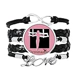 Material: pulsera de cuero negro de alta calidad y duradero; dijes: metal.