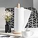 KitchLife Wooden Paper Towel Holder Countertop - Solid Freestanding Paper Towel Dispenser Stand with Anti-Skid Base