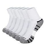 HAGOT 6 Pares Calcetines Deporte Hombre Mujer, Negro y Blanco