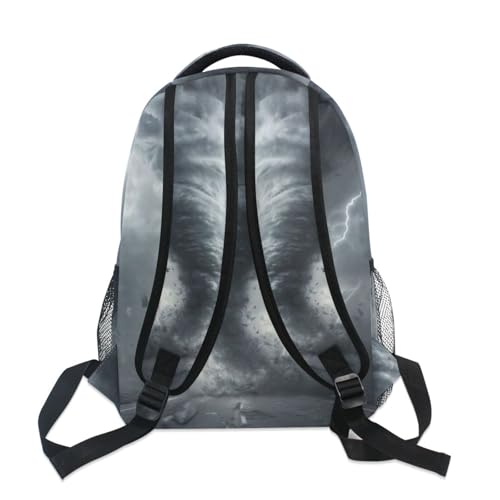 Backpack for Girls Boys, Teenager Bookbag College Rucksack Travel Daypack School Bag Kids Backpack Road Black Tornado Lightning3