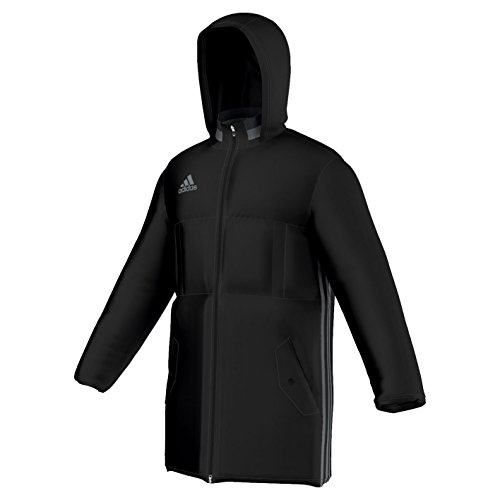 Adidas Men Condivo 16 Stadium Jacket - Black/Vista Grey, Small