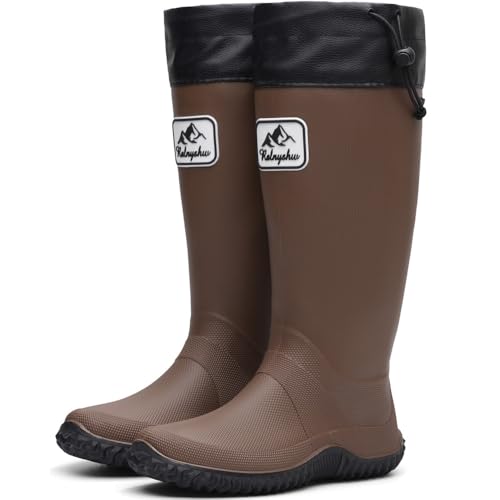 Bottes hautes en caoutchouc imperméables de qualité supérieure pour femme