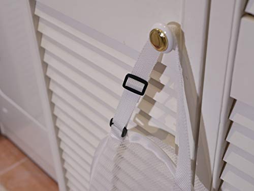Topline Over-The-Door Mesh Hamper - White #TOP6