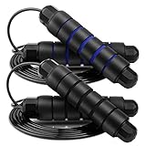 Sylanda Cuerda para Saltar,Paquete de 2 Cuerdas de Saltar, Longitud Ajustable de 3 m y Asa Antideslizante Ideal for Fitness, Equipamiento Deportivo para Aumentar la Resistencia, Quema Grasa