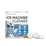 Detergente anticalcare per macchina del ghiaccio, detergente per la pulizia profonda, pastiglie di lavaggio, pastiglie anticalcare, aiuta a rimuovere acqua dura e accumuli di minerali (1)