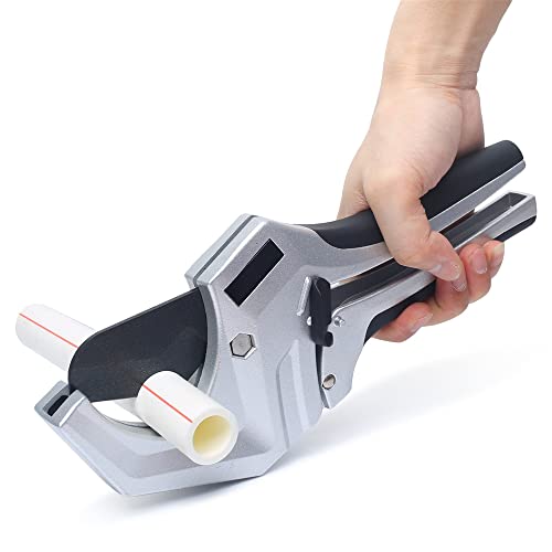 Lan-Yo Pvc Cutter, Up To 2-1/2'', Ratchet Pipe Cutter Heavy-Duty, For Cutting Pvc, Pex Ppr Plastic Pipes, Hoses And Plumbing Pipes, Ideal For Home Working And Plumbers #TOP4