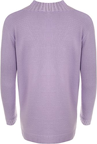 Image of WearAll Plus Size Womens Button Long Sleeve Pocket Top Ladies Knitted Cardigan - 4-22