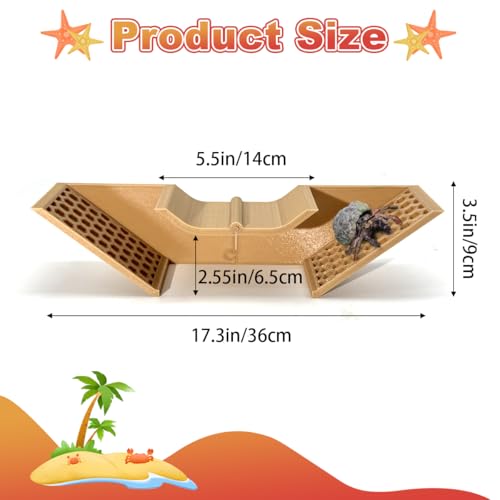 Image of Hermit Crab Underground Tunnel Cave - Hermit Crab Climbing Tank Accessories Hide, Hermit Crab Climbing Toys, Hermit Crab Decor, Habitat Accessories - 36cm