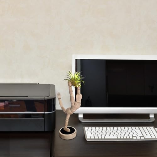 Support de plante aérienne statue articulée magnétique en bois modulable - 3