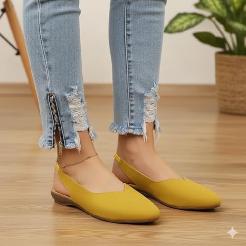 Image of Attractive Shine Flat Bellies For Women & Girls Belly Fashionable & Sandal Gorgeous Women Flats Women's & Girls flat Sandals Stylish and Fashionable| Stylish & Trending Slide Sandals Casual Wear.