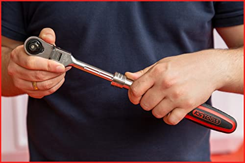 KS Tools 914.1220 1/2\ SlimPOWER Teleskop-Gelenk-Umschaltknarre, 72 Zahn