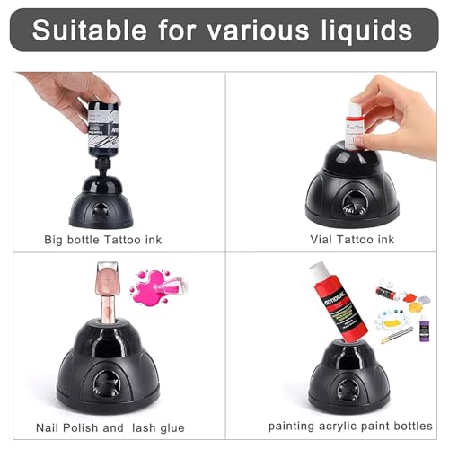 Mezclador de vórtice de laboratorio, 8700 rpm, mezclador de líquido/pintura, mezclador de vórtice fuerte, pigmento de pinturas para pintores, pinturas acrílicas, tinta de tatuaje, esmalte de gel