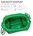 KingTo Clutch Purses for Women, Soft Cloud Bag Fashion Dumpling with Ruched Pouch Handbag for Crossbody Shoulder (light green)