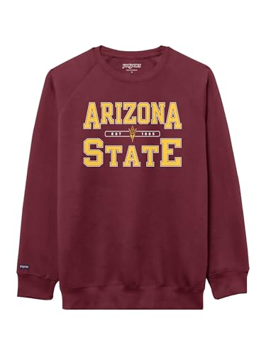 JanSport NCAA Officially Licensed Rival Crew Sweatshirt, Long Sleeve Graphic Pullover for Men & Women, Cotton-Polyester Blend Featuring Collegiate Design & Easy-On Style for Game Days, or Travel