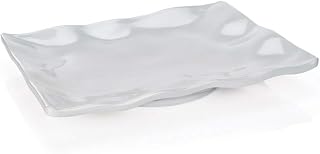 WAS 9339 440 Serie Wave - Bandeja (melamina, rectangular, 44 x 34 cm, 3 unidades), color blanco