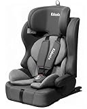 Kidoola Car Seat for Children 15 Months–12 Years, ISOFIX R129 i-Size Approved 76–150 cm, Forward Facing with Adjustable 10-Position Headrest, Side Impact Protection & Soft Cushion Insert – Grey