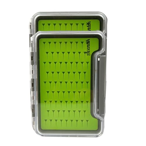 Aventik Fly Fishing Boxes Silicone Super Slim Fishing Storage Fishing