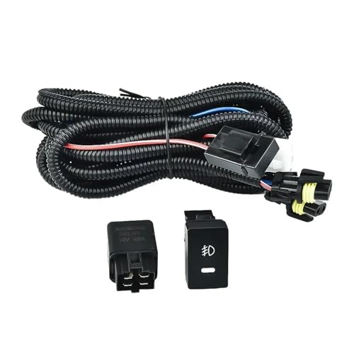 Kit Cableado Barra Led Universal Arnés De Cableado Uso Apto Para Faros Antiniebla, Conector Cable, 12 V, 40 A, Kit Interruptor Relé, Luces Trabajo Ford