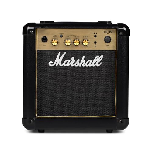 Marshall MG10G combo amplifier in black with front panel