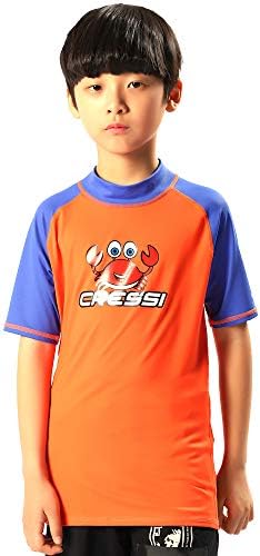 Cressi Rash Guard Maniche Corte Junior con Protezione UV UPF 50+ per Bambini
