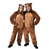 Ikumaal Braunbär-Kostüm, F67 XL, für Erwachsen-e Männer Frau-en, Grizzly Bär-en Kostüm-e Fasching Karneval Fasnacht Faschingskostüm-e Karnevalskostüm-e