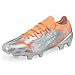 PUMA Mens Ultra 1.4 Soccer Cleats Cleated, Firm Ground, Turf - Grey, Orange - Size 7.5 M