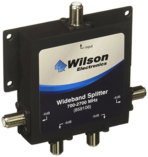 Wilson Electronics -6 dB 4-Way Splitter, F-Female (75 Ohm)