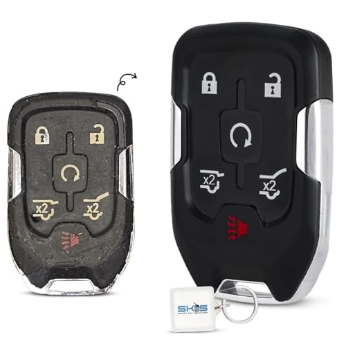 Case Shell Smart Key Fob Keyless Entry Remote fits 2014 2015 2016 2017 Chevy Tahoe Suburban / GMC Yukon (HYQ1AA)