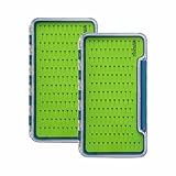 Aventik Clear Waterproof Fly Fishing Box Super Slim Silicone Fly Hook Storage Case Pocket Size Tackle Box...