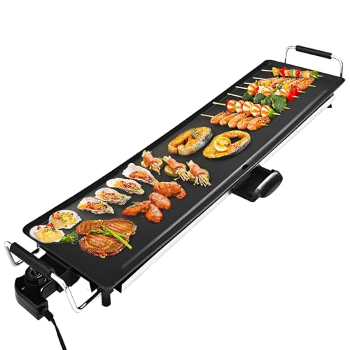 AEWHALE Electric Nonstick Extra Larger Griddle Grill-35" Teppanyaki Grill BBQ