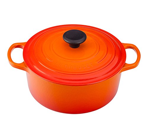 Le Creuset Enameled Cast Iron Signature Round Dutch Oven, 4.5 qt., Flame