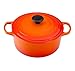 Le Creuset Signature Enameled Cast-Iron 4-1/2-Quart Round French (Dutch) Oven, Flame