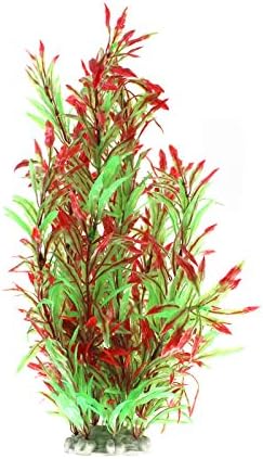 MR.FOAM Large Aquarium Plants, Fish Tank Plants Decoration Ornament for All Fish Artificial Plastic Lifelike Water Plant Ornament Fish Tank Decorations 12.6 inch Tall 7.09 inch Wide