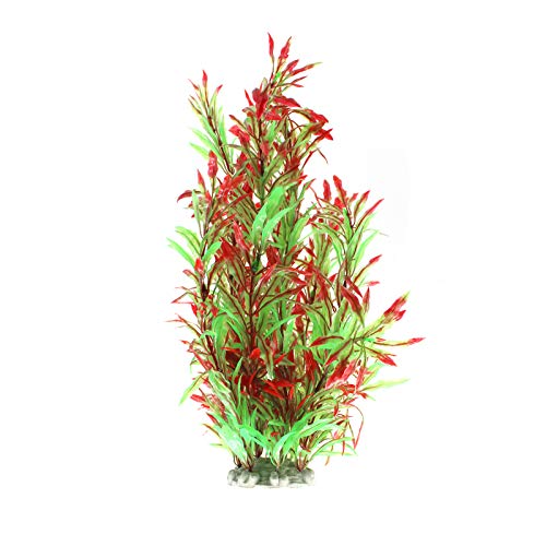 Mr.foam Large Aquarium Plants, Fish Tank Plants Decoration Ornament For All Fish Artificial Plastic Lifelike Water Plant Ornament Fish Tank Decorations 12.6 Inch Tall 7.09 Inch Wide #TOP13