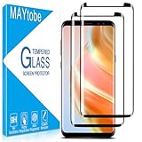 MAYtobe [2-Pack Designed For Samsung Galaxy S8 Plus, S8+ Screen Protector Tempered Glass, 3D Full Curved Dot Matrix, HD Clear, Case Friendly, Easy to Install