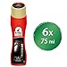 Erdal Pflegeglanz schwarz, Schuhpolitur für sofortigen Glanz, mit Mandelöl, 6er Pack (6 x 75 ml)