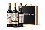 Pack Degustación 3 Vermuts Premium (Olave, Fot-Li Reus y Lustau) 75cl + Caja de Madera Regalo | Selección Vermut Rojo Gourmet