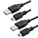 For PS3 Controller Charging Cable, Insten [2 Pack] 10ft USB to Mini USB Charger Cable Data Transfer Cable for Sony PlayStation PS3/PS3 Slim SixAxis Controller, GoPro Hero 3 4, Garmin Nuvi Zumo Sat Nav