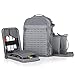 Savior Equipment Mobile Arsenal SEMA 27L Military Heavy-Duty Tactical Range Bag Backpack w/ 3 Separate Pistol Case - Laser-Cut Style MOLLE & Lockable Zippers, Raincover Included
