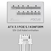 Seasonic Focus GX-1000 ATX 3.1 White | PC-Netzteil – Ansicht 2